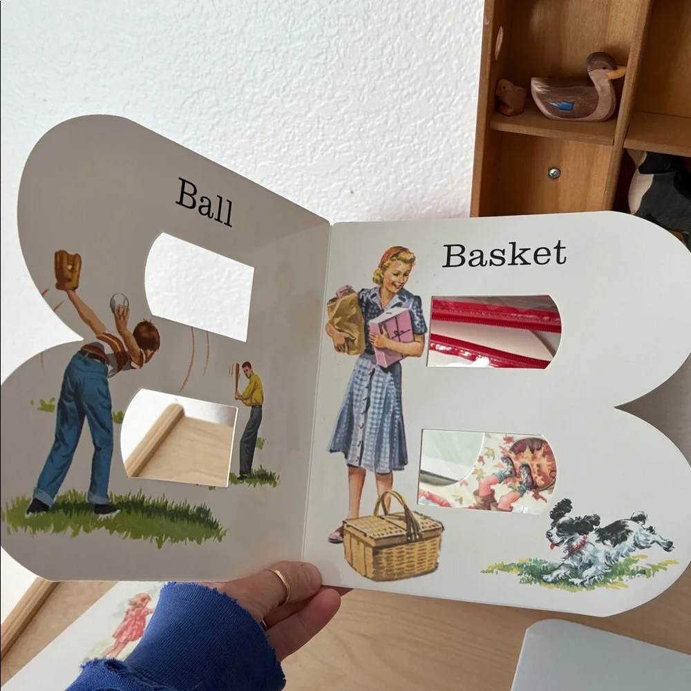 VINTAGE Dick and Jane ABC Alphabet Letters Flip Books